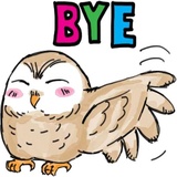 A Little cute OWL WhatsApp Sticker #4