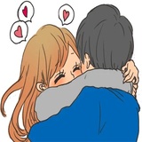 Snuggling Stickers WhatsApp Sticker #28