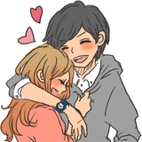 Snuggling Stickers WhatsApp Sticker #9