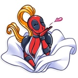 Lady Deadpool WhatsApp Sticker #2