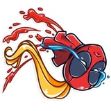 Lady Deadpool WhatsApp Sticker #22