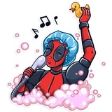 Lady Deadpool WhatsApp Sticker #26