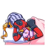Lady Deadpool WhatsApp Sticker #27