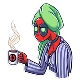 Lady Deadpool WhatsApp Sticker #28