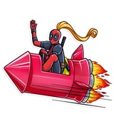 Lady Deadpool WhatsApp Sticker #5