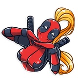 Lady Deadpool WhatsApp Sticker #6