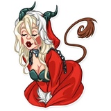 Lady Krampus WhatsApp Sticker #11
