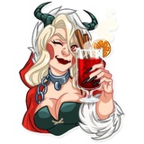 Lady Krampus WhatsApp Sticker #12