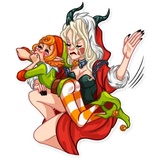 Lady Krampus WhatsApp Sticker #13