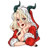 Lady Krampus WhatsApp Sticker #14