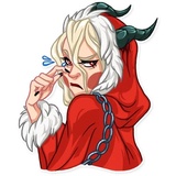 Lady Krampus WhatsApp Sticker #18
