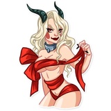 Lady Krampus WhatsApp Sticker #19