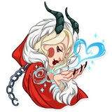 Lady Krampus WhatsApp Sticker #2