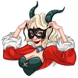Lady Krampus WhatsApp Sticker #20