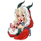 Lady Krampus WhatsApp Sticker #21