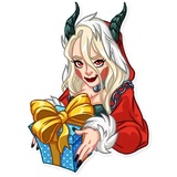 Lady Krampus WhatsApp Sticker #24