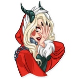 Lady Krampus WhatsApp Sticker #25