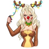Lady Krampus WhatsApp Sticker #26