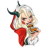 Lady Krampus WhatsApp Sticker #27