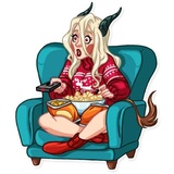 Lady Krampus WhatsApp Sticker #28