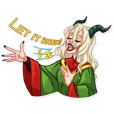 Lady Krampus WhatsApp Sticker #29
