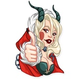 Lady Krampus WhatsApp Sticker #3