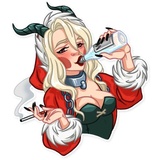 Lady Krampus WhatsApp Sticker #30
