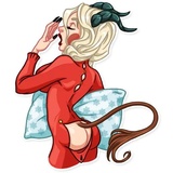 Lady Krampus WhatsApp Sticker #8