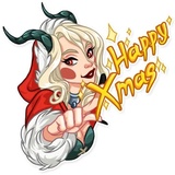 Lady Krampus WhatsApp Sticker #9