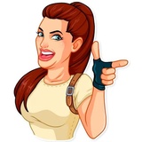 Tomb Raider WhatsApp Sticker #6