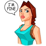 Tomb Raider WhatsApp Sticker #7