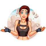 Tomb Raider WhatsApp Sticker #8