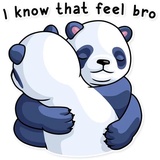 Lazy Panda WhatsApp Sticker #11