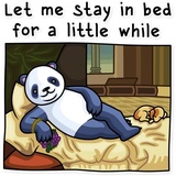 Lazy Panda WhatsApp Sticker #12