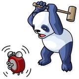 Lazy Panda WhatsApp Sticker #14