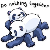 Lazy Panda WhatsApp Sticker #16