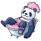 Lazy Panda WhatsApp Sticker #17