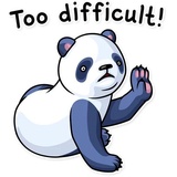 Lazy Panda WhatsApp Sticker #21