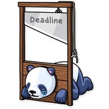 Lazy Panda WhatsApp Sticker #25