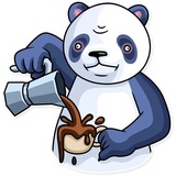 Lazy Panda WhatsApp Sticker #27