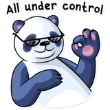Lazy Panda WhatsApp Sticker #7