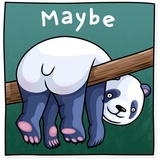 Lazy Panda WhatsApp Sticker #8