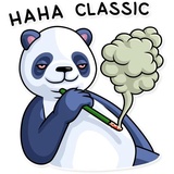 Lazy Panda WhatsApp Sticker #9
