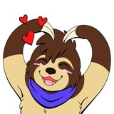 Lazy Sloth WhatsApp Sticker #3