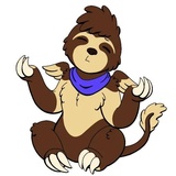 Lazy Sloth WhatsApp Sticker #6