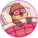 Lazybones WhatsApp Sticker #12