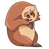 Lazybones WhatsApp Sticker #23