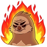 Lazybones WhatsApp Sticker #8