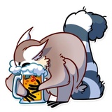Tailor the Lemur WhatsApp Sticker #13