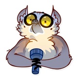 Tailor the Lemur WhatsApp Sticker #23